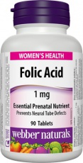 Webber Naturals Folic Acid 90 tabliet