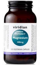 Viridian High potency Magnesium 300mg 120 kapsúl