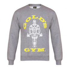 Gold's Gym pánska mikina bez kapuce šedá