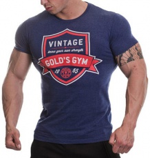Gold's Gym Pánske tričko Vintage tmavo modré