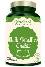GreenFood Multi VitaMin Chelát pre ženy 60 kapsúl