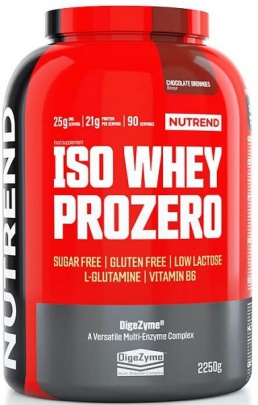 Nutrend Iso Whey Prozero 2250g + Iso Whey Prozero 500 g ZADARMO