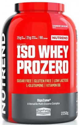 Nutrend Iso Whey Prozero 2250g + Iso Whey Prozero 500 g ZADARMO