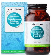 Viridian Scandinavian Rainbow Trout Oil 90 kapsúl