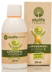 Ekolife Natura Liposomski Vitamin C 750 mg 250 ml - ananás