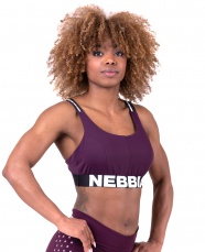 Nebbia Airy Straps športová podprsenka 693 burgundy
