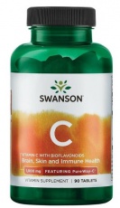 Swanson Vitamin C 1000 mg with Rose Hips 90 kapsúl