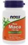 Now Foods Raw Maca 750 mg 30 rostlinných kapsúl