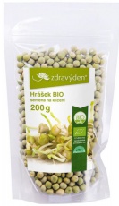 Zdravý den Hrášok BIO 200 g - semená na klíčenie