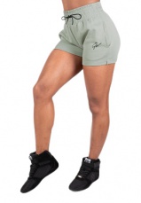 Gorilla Wear Dámske šortky Pixley Sweatshorts Light Green