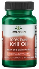 Swanson 100% Pure Krill Oil 500 mg 60 kapsúl