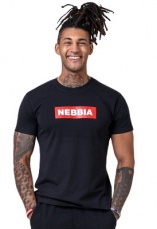 Nebbia Pánské tričko Nebbia Basic 593 čierna
