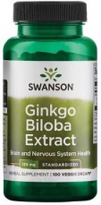 Swanson Ginkgo Biloba Extract 120 mg 100 kapsúl