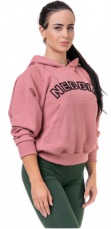 Nebbia Iconic Hero mikina s kapucňou 581 old rose