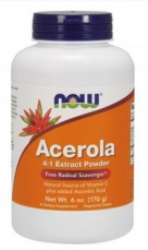 Now Foods Acerola (prírodný vitamín C) 4:1 extrakt prášek 170 g