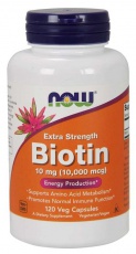Now Foods Biotin 10000 mcg 120 kapsúl