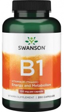 Swanson Vitamin B1 Thiamin 100 mg 250 kapsúl
