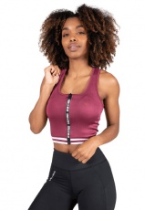 Gorilla Wear Dámský Crop Top Mesa Burgundy Red