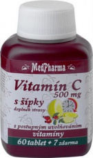 MedPharma Vitamin C 500 mg so šípkami 67 tabliet