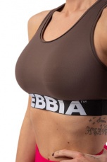 Nebbia Športová Podprsenka Strih Cross Back 410 hnedá