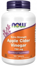 Now Foods Apple Cider Vinegar Extra Strength (Jablkový ocot) 750 mg 180 tabliet