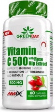 Amix GreenDay Vitamin C 500 s extraktem z šípků 60 kapsúl