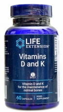 Life Extension Vitamins D and K 60 kapsúl