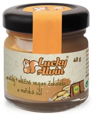 Lucky Alvin Arašidy + mliečna vegan čokoláda a morská soľ 40 g VÝPREDAJ (10. 12. 2022)