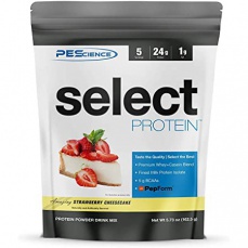 PEScience Select Protein 1710g US verze - jahodový cheesecake VÝPREDAJ (12/2022)