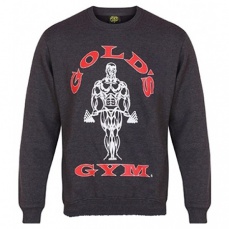 Gold's Gym Crewneck Sweater Pánska mikina tmavo šedá