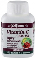MedPharma Vitamin C 1000 mg s šípky 107 tabliet