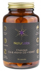NaturLabs Vápnik Chelátový + D3 & K2 90 kapsúl