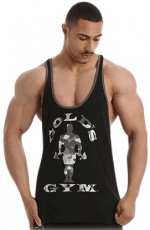 Gold's Gym Pánske tielko Camo Joe Stringer GGVST145 čierna