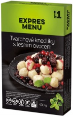 Expres menu Tvarohové knedle s lesným ovocím 400 g