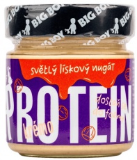 Big Boy Protein Kremo White Nougat - Svetlý proteínový krém s lieskovými orechmi 220 g